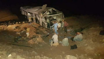Tamanrasset: 26 blessés suite au renversement d’un autocar à In-M’Guel 