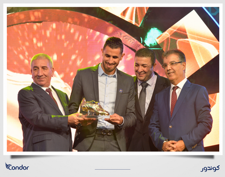 Lors d’une cérémonie organisée par Condor et «El Khabar Erriadhi» Ahmed Gasmi décroche le titre de soulier d’or 2017