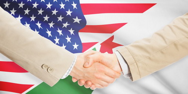 Businessmen handshake - United States and Algeria