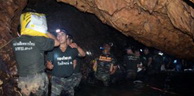 Thaïlande (Grotte) / Début de l’opération de sauvetage des garçons