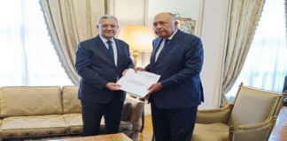 Coopération: L’ambassadeur d’Algérie au Caire reçu par le ministre égyptien des Affaires étrangères