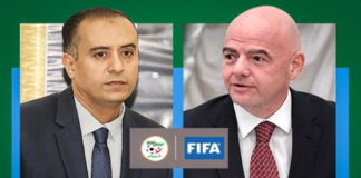 Le président de la FIFA félicite Walid Sadi pour son élection à la tête de la FAF