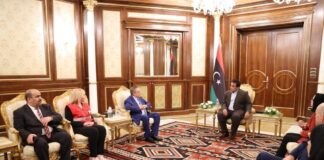 Solidarité: Merad reçu à Tripoli par le président du Conseil présidentiel libyen