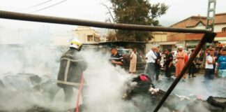 Incendie au marché «Chahid Mohamed Guessab» de Blida: 200 étals brûlés, aucune victime