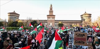 Palestine-Italie: Un sit-in à Rome contre le génocide sioniste à Ghaza