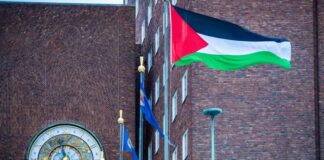 Norvège: Le drapeau palestinien hissé devant l’Hôtel de ville d’Oslo