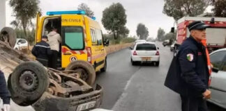 Guelma: 1 mort et 12 blessés dans deux accidents de la route