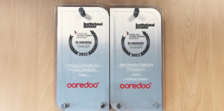 Le Groupe Ooredoo remporte deux prestigieux prix en relations investisseurs