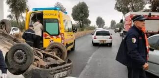Accidents de la circulation: 5 morts et 198 blessés ces dernières 24 heures