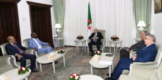 Algérie-Mauritanie: Le président de la République reçoit le ministre mauritanien des Affaires étrangères