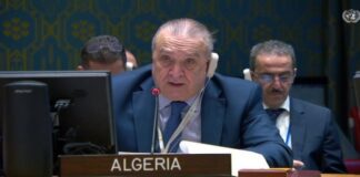 Le représentant permanent de l’Algérie auprès de l’ONU appelle le Conseil de sécurité à rejeter le déplacement forcé des Palestinien