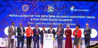 G77+Chine: L’Ouganda prend la présidence tournante