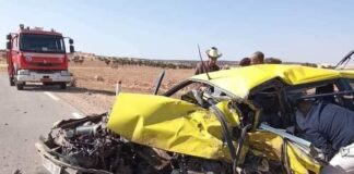 Touggourt: quatre morts et un blessé dans un accident de la route à El Hadjira