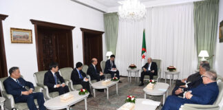 Algérie-Chine: Le vice-Premier ministre du Conseil des affaires d’Etat de la Chine reçu par Tebboune et Larbaoui