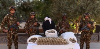 MDN: Mise en échec de tentatives d’introduction de plus de 12 quintaux de kif via les frontières avec le Maroc