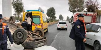 Accidents de la circulation: 3 morts et 155 blessés en 24 heures