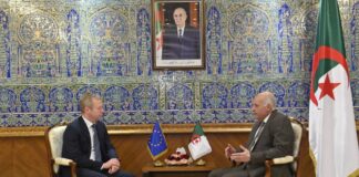 M. Attaf reçoit le représentant spécial de l’UE chargé du processus de paix au Moyen-Orient