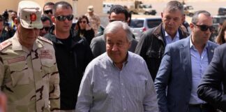 Palestine: Le chef de l’ONU visite le point de passage de Rafah et renouvelle son appel au cessez-le-feu à Ghaza