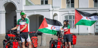 Sahara occidental: Arrivée en vélo du célèbre couple de militants suédois à Lyon