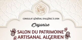 Salon du patrimoine artisanal, du terroir et du tourisme Algérien à Lyon les 12 et 13 Juin