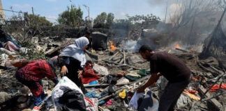 Ghaza: 71 martyrs et plus de 280 blessés dans une frappe sioniste sur le camp d’Al-Mawasi