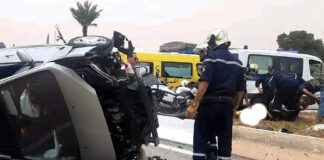 Accidents de la route: 5 morts et 242 blessés en 24 heures
