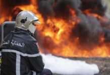 Bouira: L’usine de recyclage de pneus d’El Hachimia ravagé par un incendie