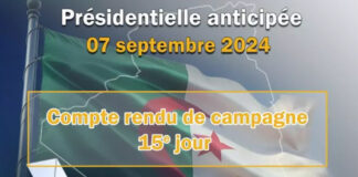 15e jour de la campagne électorale: Les candidats insistent sur l’enjeu crucial de la présidentielle du 7 septembre