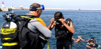 Actions écologiques: Renflouage d’un filet « fantôme » de 500 mètres à Oran
