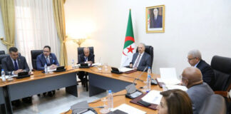 Conseil de la nation: Réunion du Bureau du Conseil de la nation élargi aux présidents des groupes parlementaires