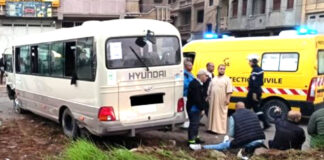 Alger: 13 blessés suite au dérapage d’un bus de transport de personnel