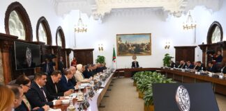 Le président de la République préside une réunion du Conseil des ministres