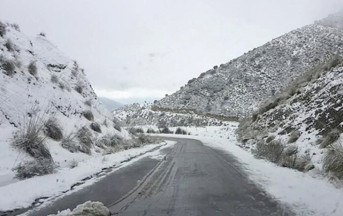 Premiers flocons de neige à Nâama
