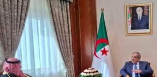 Audience: Nadir Larbaoui, reçoit l’ambassadeur du Royaume d’Arabie saoudite en Algérie