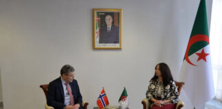 Diplomatie: Mansouri reçoit l’envoyé spécial pour la région du Sahel au ministère norvégien des Affaires étrangères