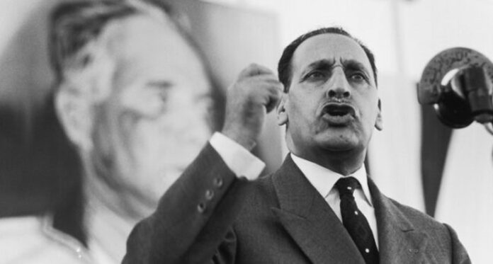 Ferhat Abbas In Algeria In 1960 -