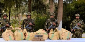 Mise en échec de tentatives d’introduction de grandes quantités de kif provenant du Maroc: Vigilance et disponibilité permanente des forces de l’ANP