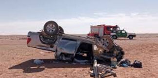 Illizi: Deux morts et 7 blessés dans un accident de la route