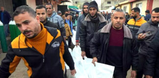 Ghaza: Trois Palestiniens tombent en martyrs dans un bombardement de l’armée sioniste à Rafah