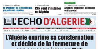 N° 3853 du Mardi 8 Avril 2025