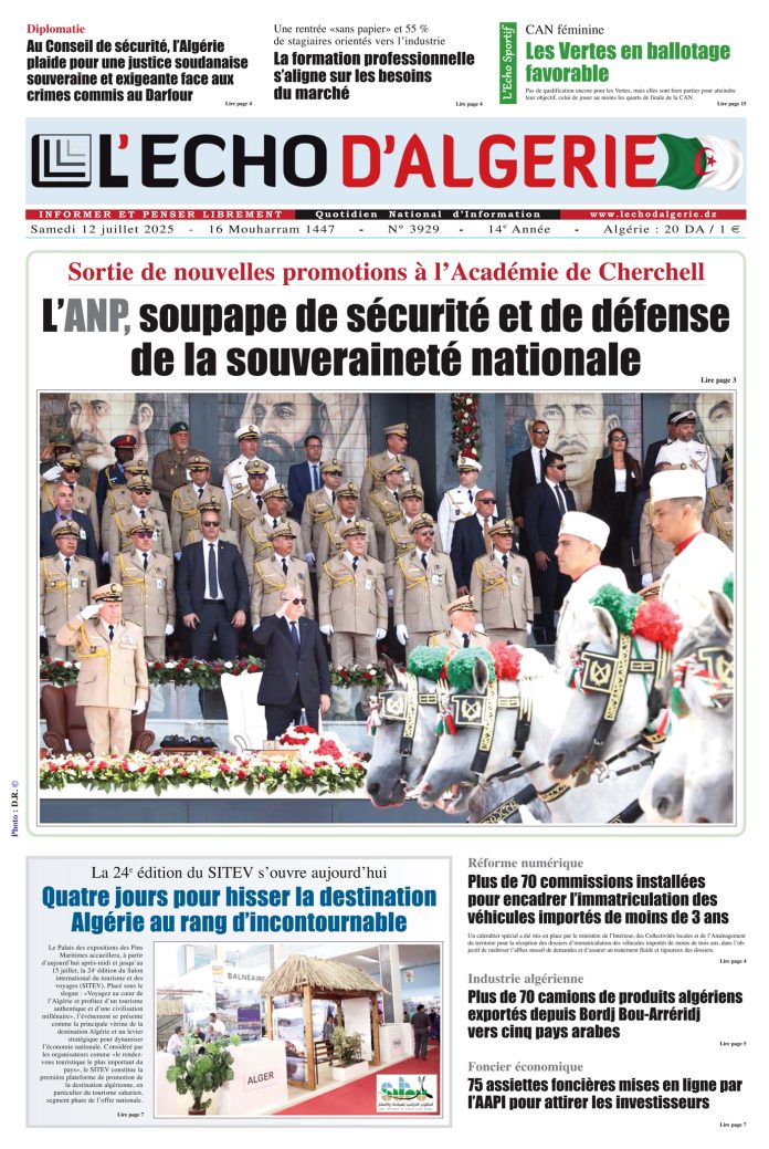 N° 3929 du Samedi 12 Juillet 2029