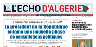 N° 3946 du Jeudi 31 Juillet 2025