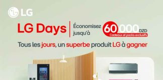 LG Days: Des cadeaux et offres promotionnelles allant jusqu’à 60 000 DA