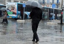 Pluies et chutes de grêle sur plusieurs wilayas du centre et de l’est pays à partir de samedi soir