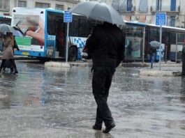 Pluies orageuses et chute de grêle jusqu’à mardi sur des wilayas du centre et de l’ouest du pays