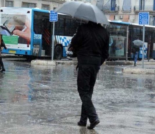 Pluies orageuses et chute de grêle jusqu’à mardi sur des wilayas du centre et de l’ouest du pays