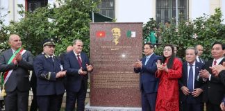 Algérie-Vietnam: Inauguration d’une stèle commémorative dédiée au leader vietnamien « Hô Chi Minh » à Alger