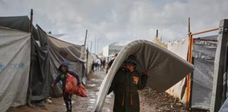 Ghaza: De fortes pluies aggravent les souffrances des déplacés palestiniens