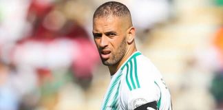 EN A’: Slimani la bonne humeur en plus de son expérience