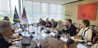 6e session des consultations politiques algéro-brésiliennes: Lounes Magramane et Laura da Rocha, coprésident les travaux